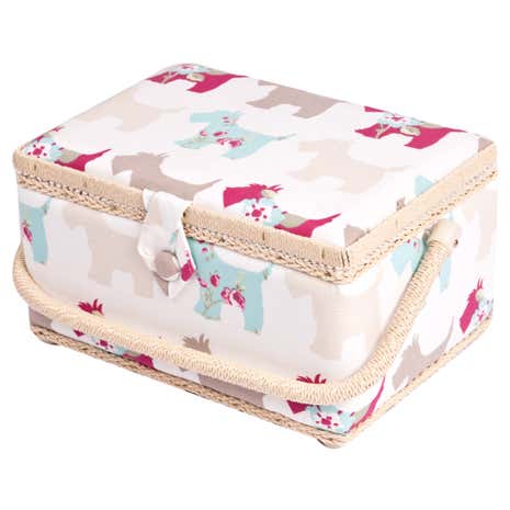 Scotty Dogs Sewing Basket