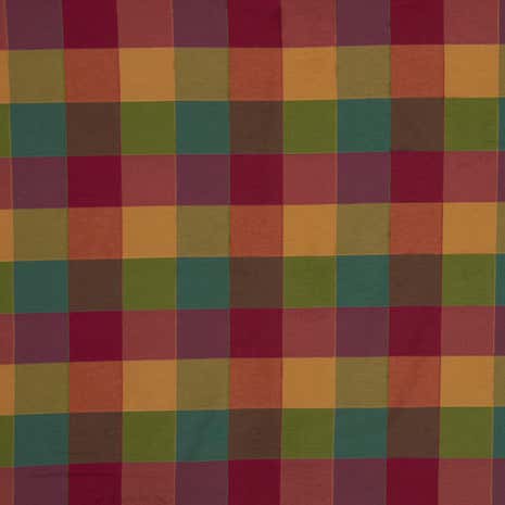 Malaga Check Multi Coloured Fabric