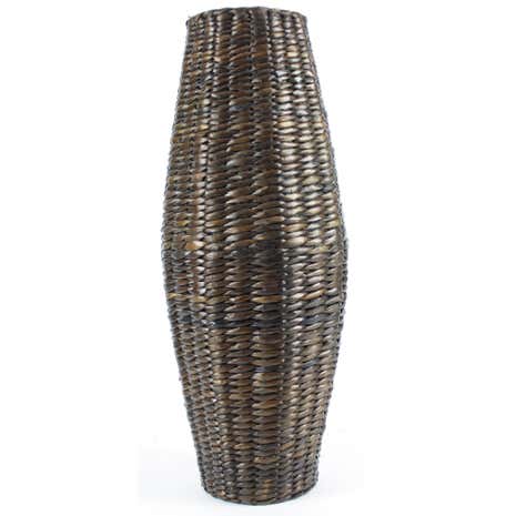 Brown Cattail Vase