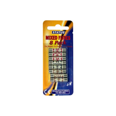 Pack of 8 Status Assorted Fuses
