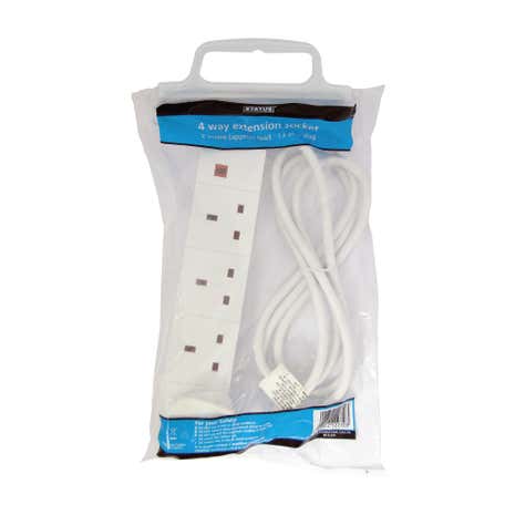 Status 4-Way 2 Metre Extension Lead