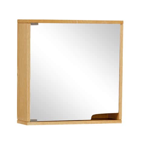 Milan Oak Mirror Cabinet