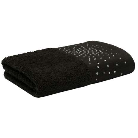 Diamante Jewel Black Towel