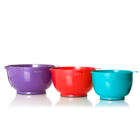 Spectrum Set of Three Plastic Mixing Bowls