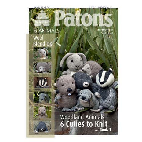 Patons Wool Blend Woodland Animals One Knitting Book