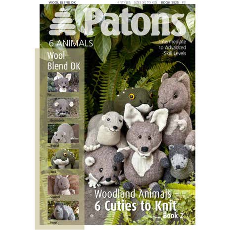 Patons Wool Blend Woodland Animals Two Knitting Book