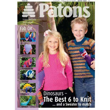Patons Dinosaur Toys Knitting Book