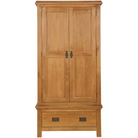 Dorchester Oak Double Wardrobe With 1 Drawer
