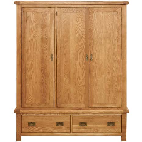 Dorchester Oak Triple Wardrobe