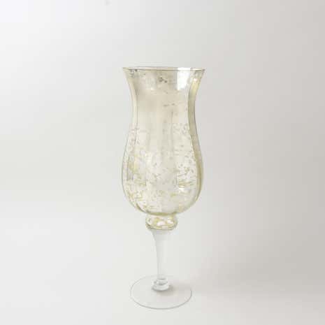 New Naturals Mottled Glass Hurricane Vase