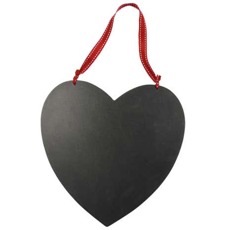 Ruby Hanging Heart Shape Chalk Board