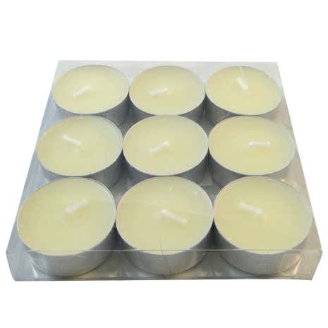 Home Fragrance Pack of 9 Soft Linen and Lace Scented Tea Lights