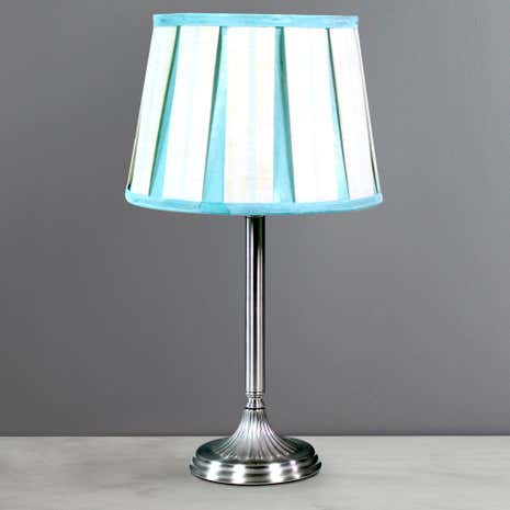 Chelsea Pleat Table Lamp Duck Egg
