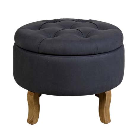 Charcoal Antoinette Footstool