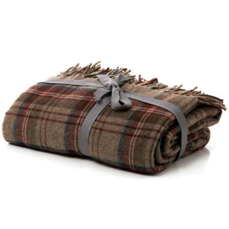 Checked Tweed Throw