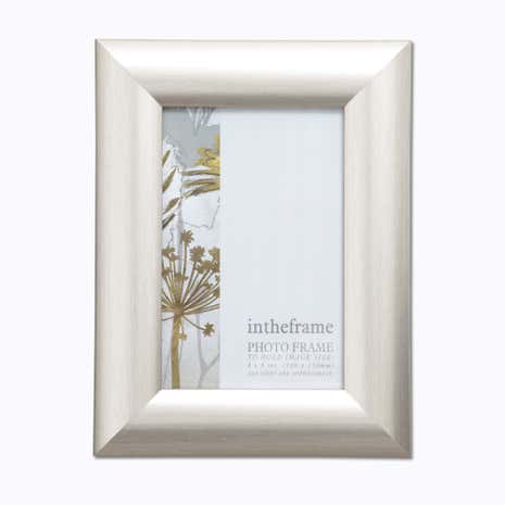 Curved Silver Photo Frame
