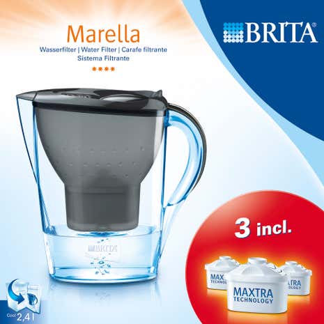Brita Marella Water Filter Jug With Three Cartridges