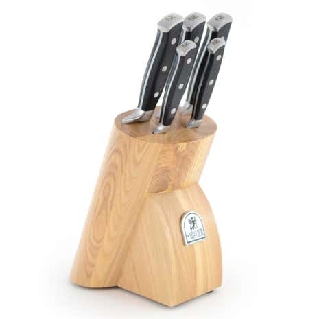 Sabatier Triple Rivet 5 Piece Knife Block