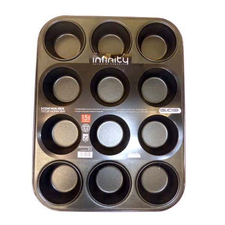 Infinity Ultimate Bake Glidex 12 Cup Muffin Tray