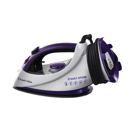 Russell Hobbs 18617 2400w Easy Wrap and Clip Purple Ceramic Iron