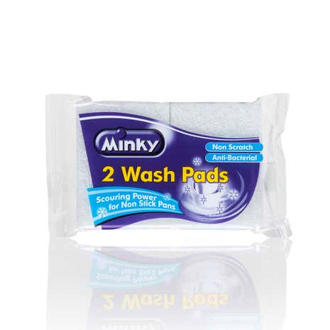 Minky Pack of 2 Anti Bacterial Wash Pads