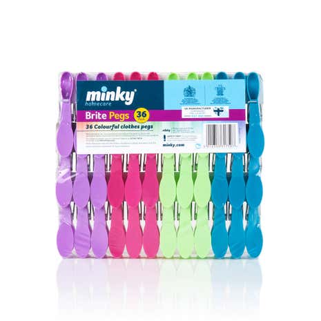 Minky Pack of 36 Brites Pegs