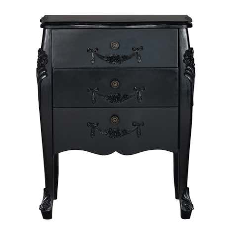 Toulouse Black 3 Drawer Chest