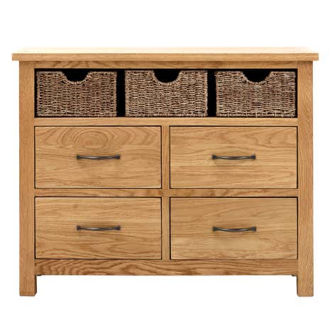 Sidmouth Oak Sideboard With Baskets