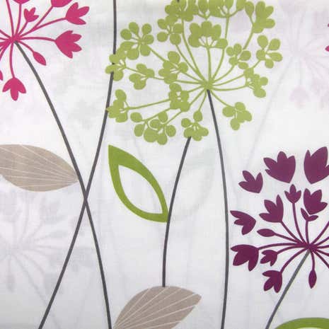 Plum Allium PVC Fabric