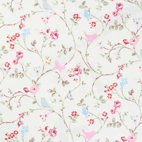Grey Bird Trail PVC Fabric