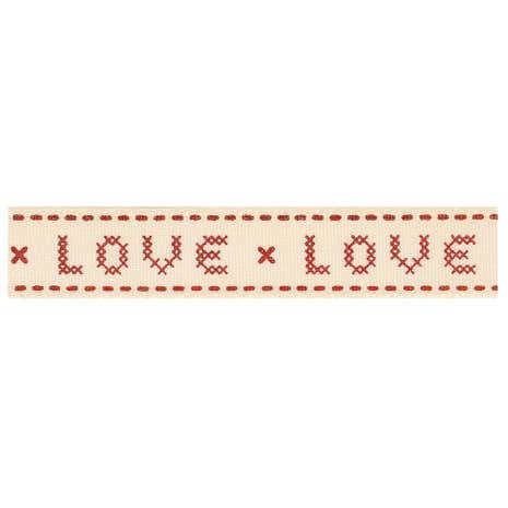 Cross Stitch Love Ribbon