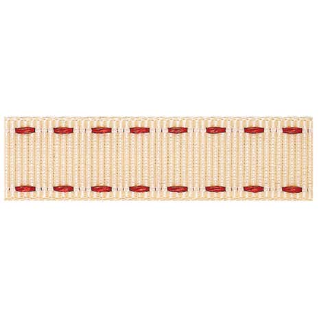 Red Stitched Grosgrain Ribbon