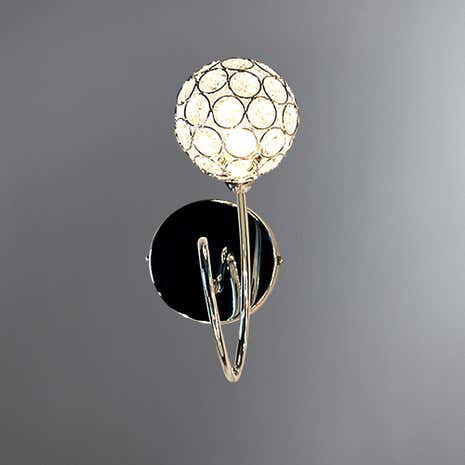 Bathroom Lights Dunelm sphere 1-light chrome wall fitting | dunelm Bathroom Lights Dunelm sphere 1-light chrome wall fitting | dunelm