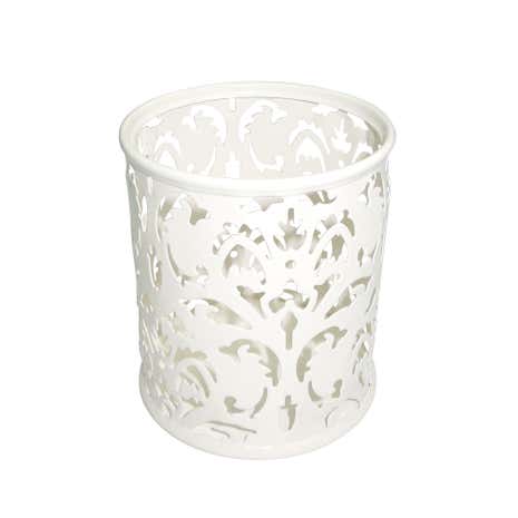 Cream Floral Pen Holder