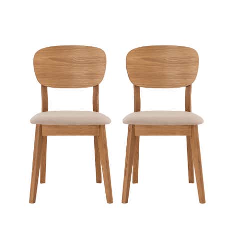 Skandi Oak Pair of Chairs