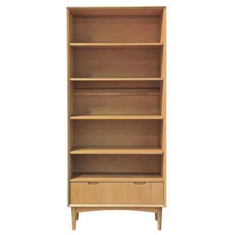 Skandi Oak Wide Bookcase