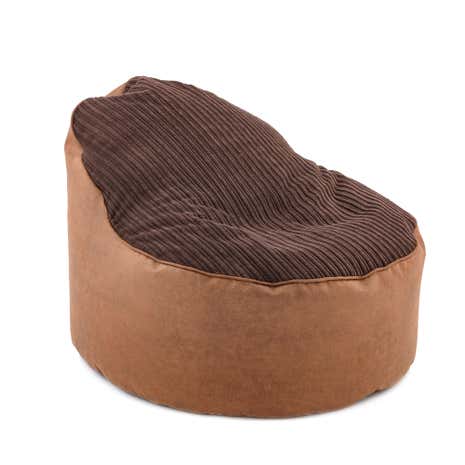 Chocolate Jumbo Cord Opal Bean Chair