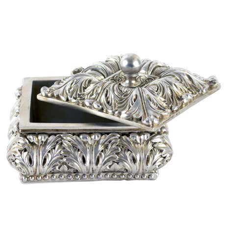 Nouveau Square Trinket Pot