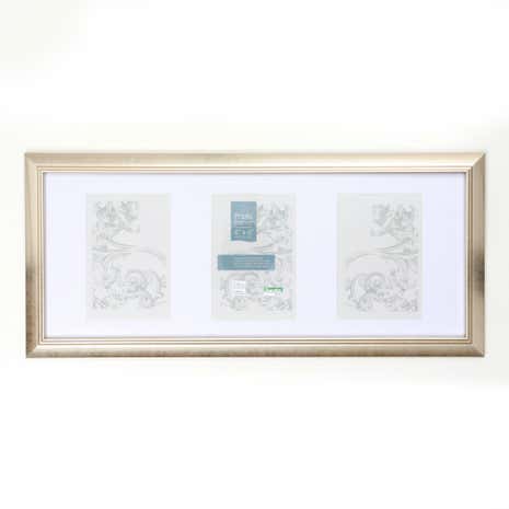 Silver Standard 3 Aperture Photo Frame