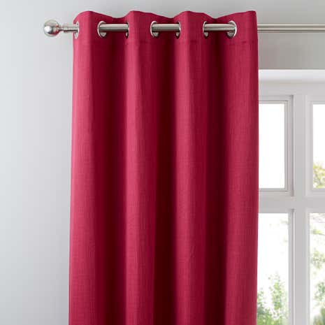 Solar Fuchsia Blackout Eyelet Curtains