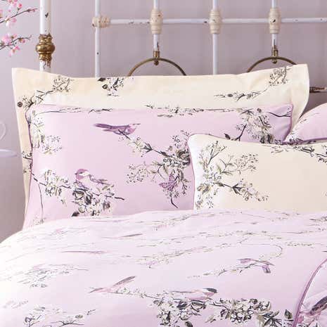 Beautiful Birds Heather Housewife Pillowcase