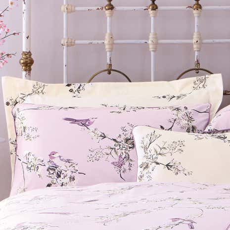 Beautiful Birds Heather Oxford Pillowcase