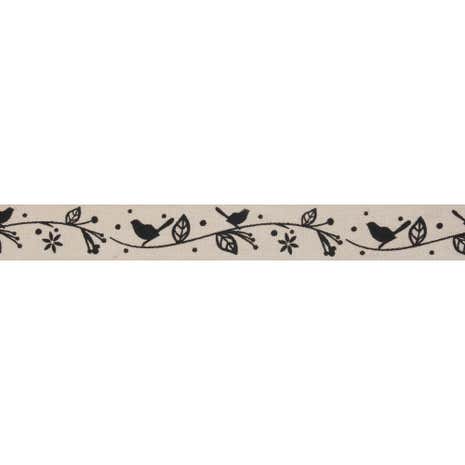 Bowtique Birds Cotton Ribbon