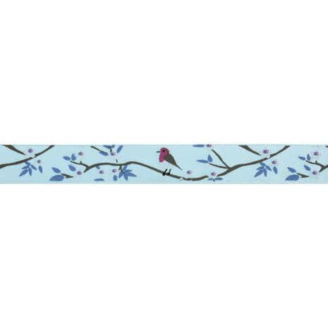 Bowtique Robin in a Tree Satin Ribbon