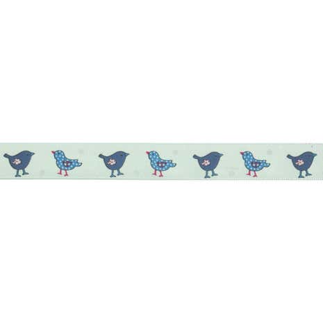 Bowtique Blue Bird Satin Ribbon