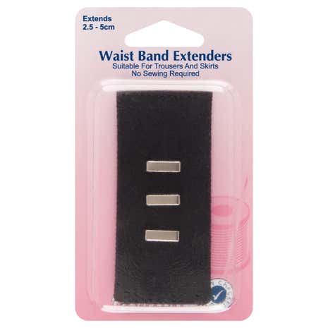 Hemline Waistband Extender Hook Black