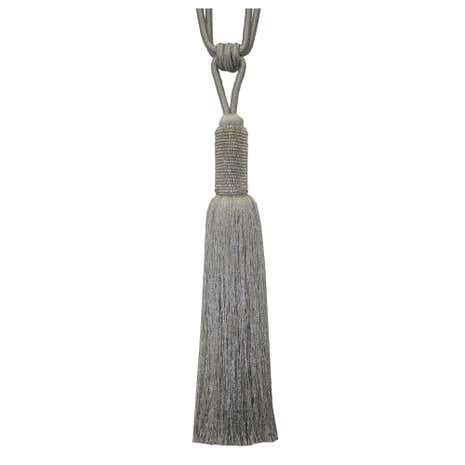 Seed Bead Tieback Platinum