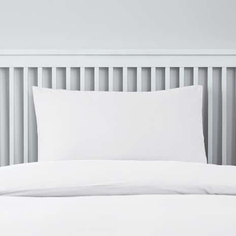 Easycare Plain Dye White Housewife Pillowcase Pair