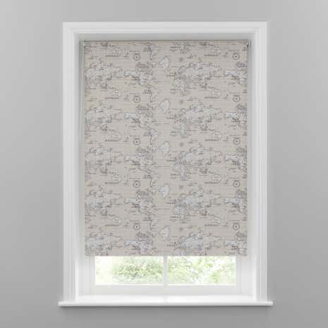 Maps Natural Blackout Roller Blind