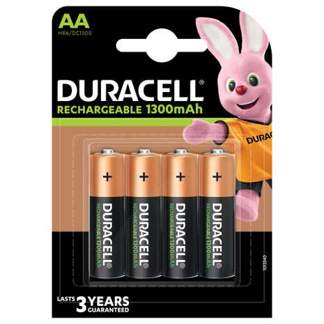 Duracell Pack of 4 AA Rechargeable Batteries